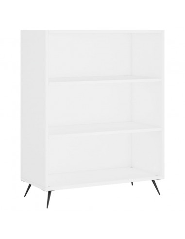 Credenza Bianca 69,5x34x180 cm in Legno Multistrato