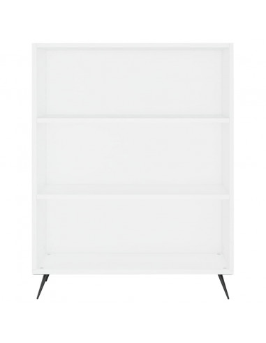 Credenza Bianca 69,5x34x180 cm in Legno Multistrato