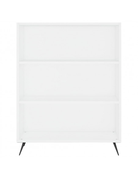 Credenza Bianca 69,5x34x180 cm in Legno Multistrato