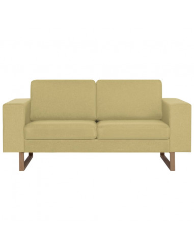 Divano a 2 Posti in Tessuto Verde