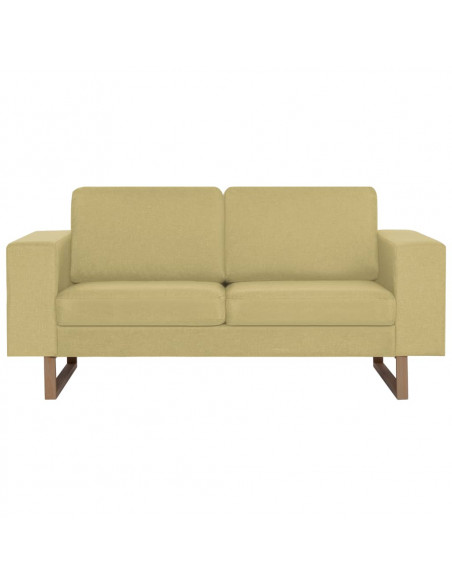 Divano a 2 Posti in Tessuto Verde