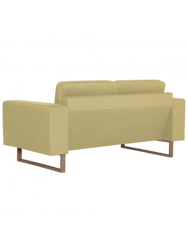 Divano a 2 Posti in Tessuto Verde