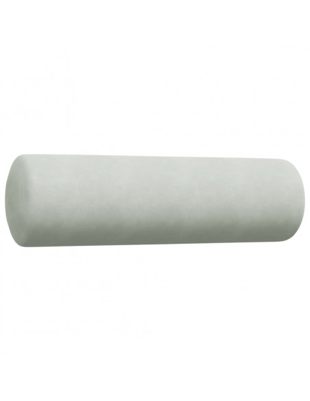 Set di Divani 4 pz con Cuscini e Rinforzi Grigio Chiaro Velluto