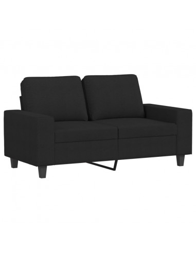 Set di Divani 4 pz Nero in Tessuto