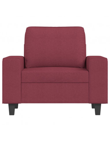 Poltrona Rosso Vino 60 cm in Tessuto