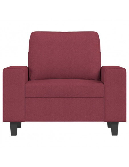 Poltrona Rosso Vino 60 cm in Tessuto