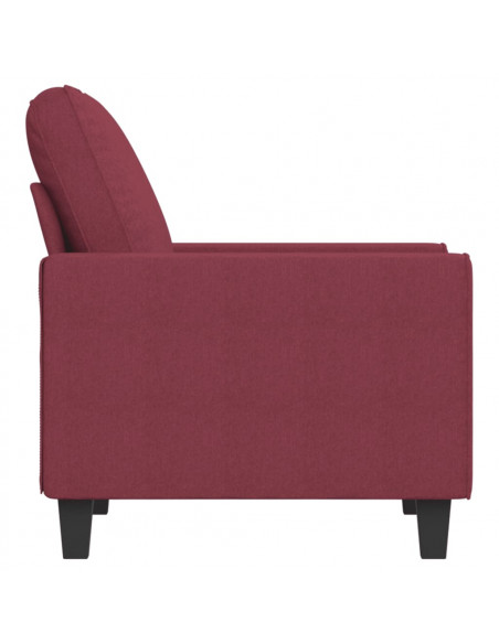 Poltrona Rosso Vino 60 cm in Tessuto