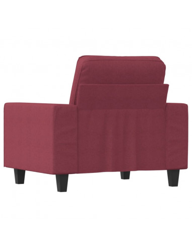 Poltrona Rosso Vino 60 cm in Tessuto