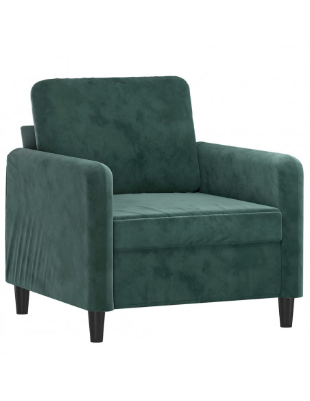 Poltrona Verde Scuro 60 cm Velluto