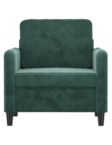 Poltrona Verde Scuro 60 cm Velluto