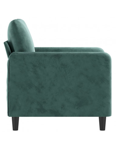 Poltrona Verde Scuro 60 cm Velluto
