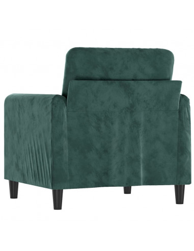 Poltrona Verde Scuro 60 cm Velluto