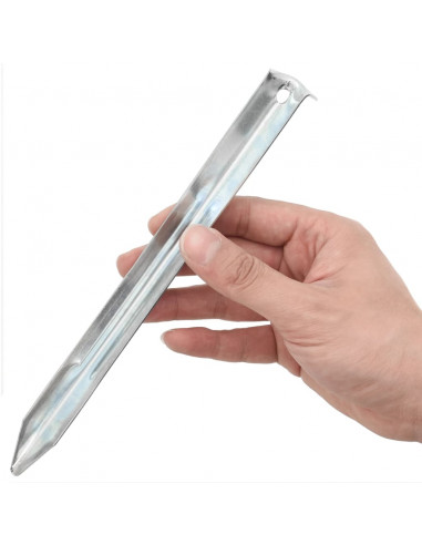 Picchetti per Tenda 24 pz 22 cm Ø20 mm in Acciaio Zincato