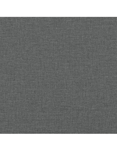 Set di Divani 4 pz con Poggiapiedi Grigio Scuro in Tessuto