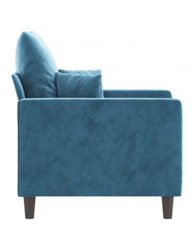 Poltrona Blu 60 cm Velluto