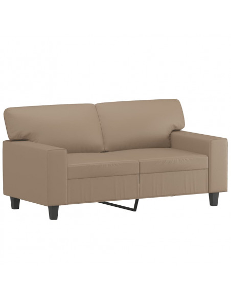Set di Divani 2 pz Cappuccino in Similpelle