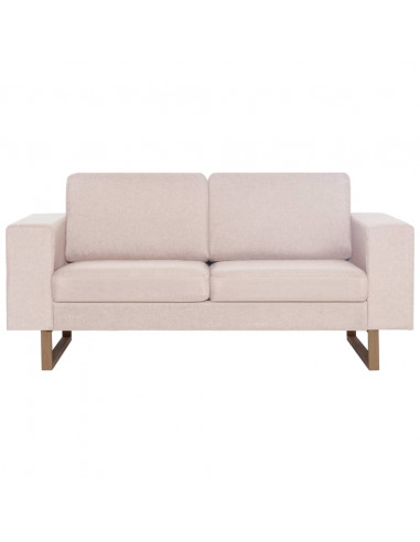 Set Divani 2 pz in Tessuto Crema