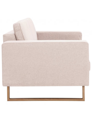 Set Divani 2 pz in Tessuto Crema