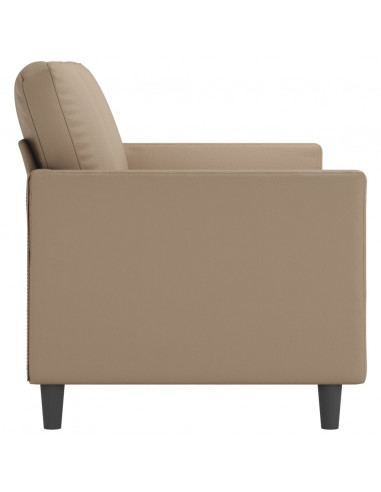Divano a 3 Posti Cappuccino 180 cm in Similpelle