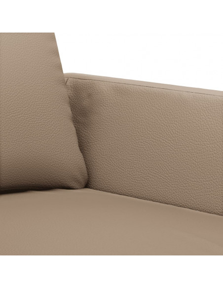 Divano a 3 Posti Cappuccino 180 cm in Similpelle