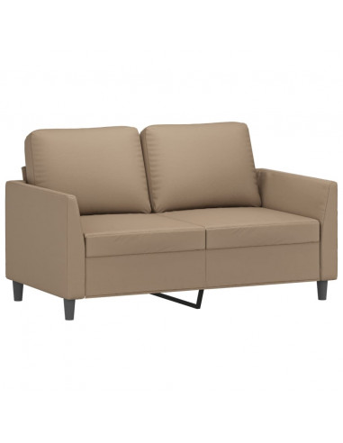 Set di Divani 3 pz con Cuscini cappuccino in Similpelle