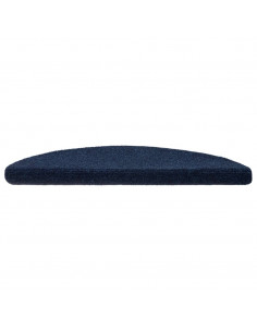 Tappetini per scale autoadesivi 10 pz 56x17x3 cm blu navy semicircolari 2