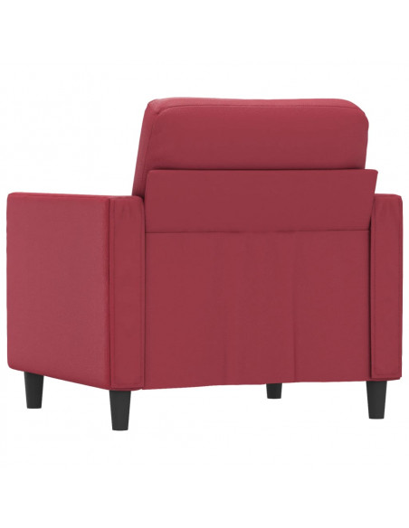 Poltrona Rosso Vino 60 cm in Similpelle
