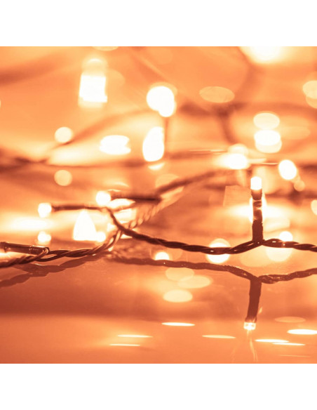 Stringa di Luci con 600 LED 60 m 8 Effetti Luce IP44 Bianco Caldo