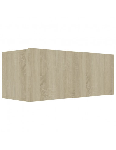 Set di Mobili Porta TV 7 pz Rovere Sonoma in Legno Multistrato