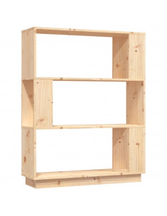 Libreria/Divisorio 80x25x101 cm in Legno Massello di Pino 2