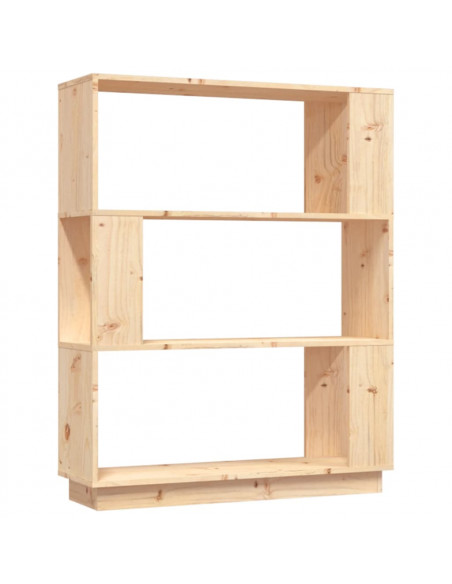 Libreria/Divisorio 80x25x101 cm in Legno Massello di Pino