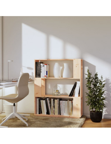 Libreria/Divisorio 80x25x101 cm in Legno Massello di Pino