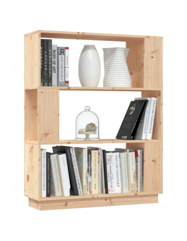Libreria/Divisorio 80x25x101 cm in Legno Massello di Pino