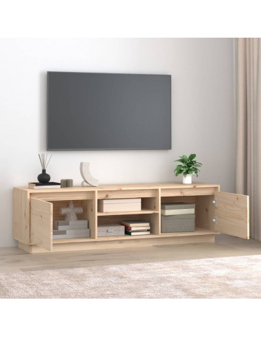 Mobile Porta TV 140x35x40 cm in Legno Massello di Pino