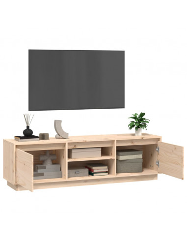 Mobile Porta TV 140x35x40 cm in Legno Massello di Pino