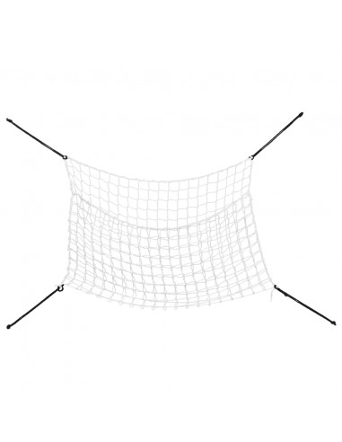 Reti da Fieno 2pz Rettangolari Bianchi 150x90 cm in PP