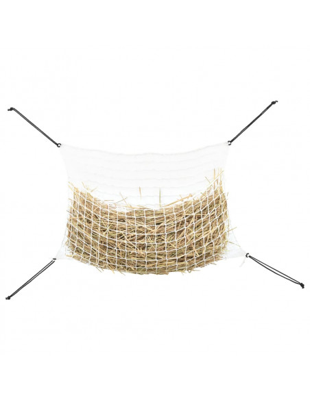 Reti da Fieno 2pz Rettangolari Bianchi 150x90 cm in PP