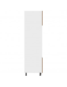 Mobile per Microonde Legno Antico 60x57x207 cm in Truciolato 2