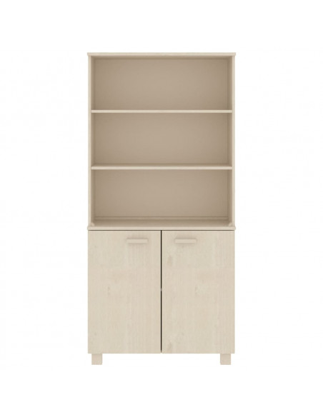 Credenza HAMAR in Legno Massello di Pino Marrone