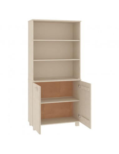 Credenza HAMAR in Legno Massello di Pino Marrone