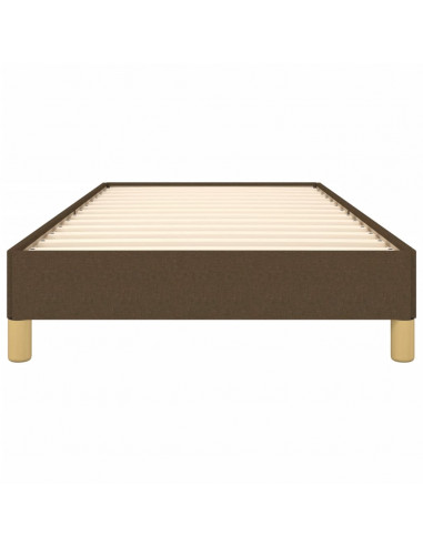 Giroletto senza Materasso Marrone Scuro 90x190 cm Tessuto