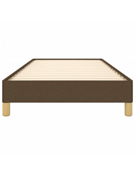 Giroletto senza Materasso Marrone Scuro 90x190 cm Tessuto