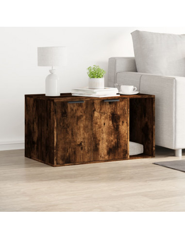 Recinto Lettiera Gatti Rovere Fumo 80x50x45 cm in Truciolato