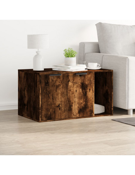 Recinto Lettiera Gatti Rovere Fumo 80x50x45 cm in Truciolato