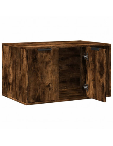 Recinto Lettiera Gatti Rovere Fumo 80x50x45 cm in Truciolato