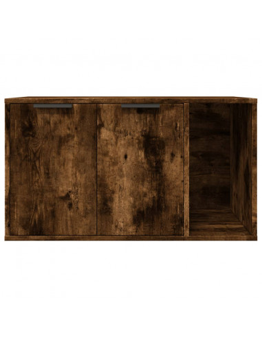 Recinto Lettiera Gatti Rovere Fumo 80x50x45 cm in Truciolato