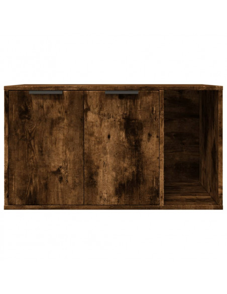 Recinto Lettiera Gatti Rovere Fumo 80x50x45 cm in Truciolato