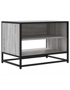 Mobile TV Grigio Sonoma 61x40x46 cm Legno Multistrato e Metallo 2