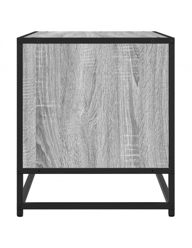 Mobile TV Grigio Sonoma 61x40x46 cm Legno Multistrato e Metallo