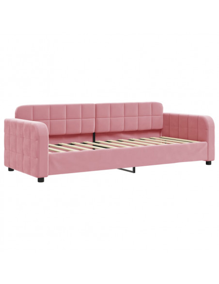 Letto da Giorno Rosa 80x200 cm in Velluto